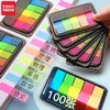 天章 （TANGO）5色荧光膜便利贴44*12mm抽取式记事贴N次贴备忘自粘索引标签贴 留言重点归类合同标记/100张 文具 商品缩略图2