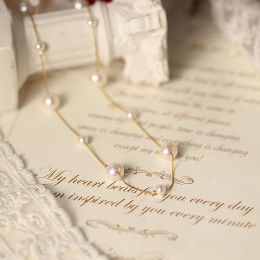 Manreya玛芮雅「以爱之名-满天星」18K金淡水AK珍珠项链 商品图7