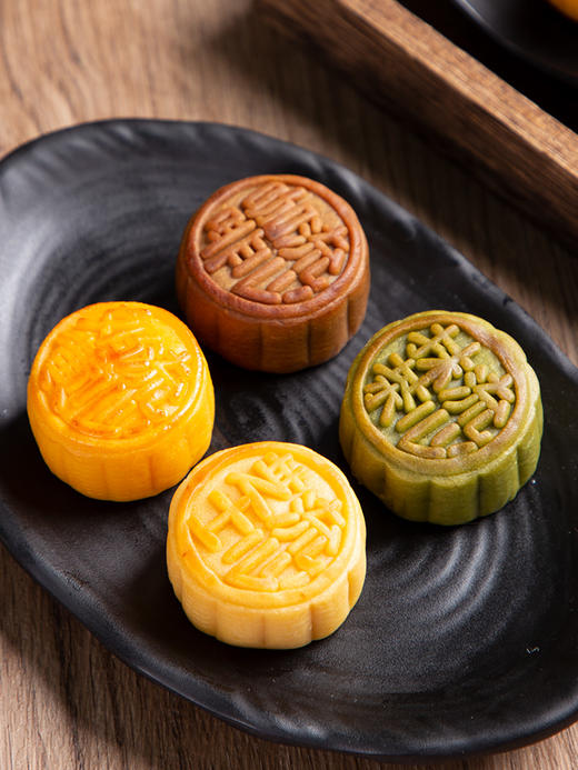 香港九龙半岛四式流心月饼8个礼盒装港式糕点中秋节送礼公司礼品 商品图2