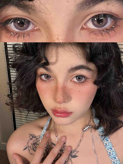 【平价半年抛】 奈奈子 onlycon  大直径14.5 着色13.7 (同品牌多副更划算选款完整色板在详情页) 江苏发货 0-800度 紫色美瞳 |   | 128两幅 158三副 商品图2