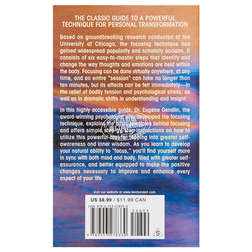 【中商原版】Focusing 英文原版 聚焦心理 生命自觉之道 Gendlin 商品图1