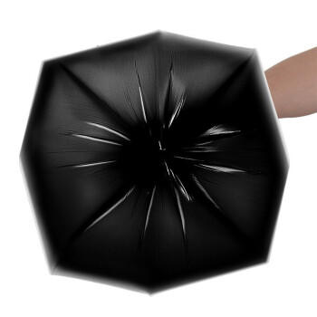 利得 背心垃圾袋黑色50*60cm90只单面1.2丝大号加厚可降解垃圾袋 商品图1