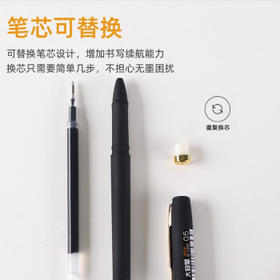 金万年【12支大容量】0.7mm红色中性笔 签字笔 耐磨笔头办公签字笔磨砂笔杆水笔G-1327-003