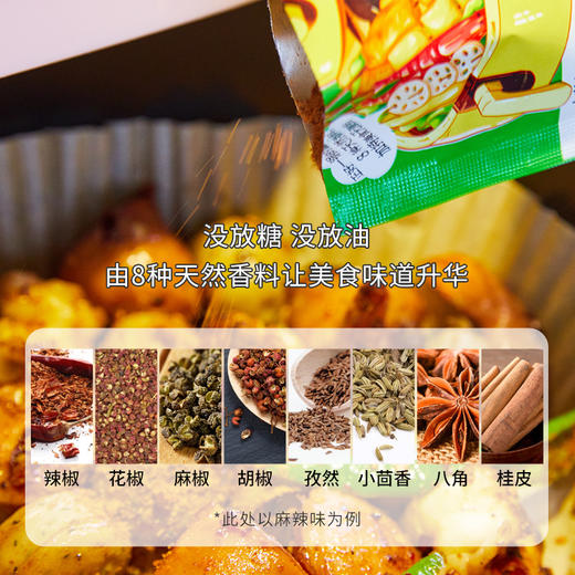 低卡博士空气炸锅调味粉蘸料干碟 烧烤/麻辣/香辣等口味 20小袋160g 商品图2