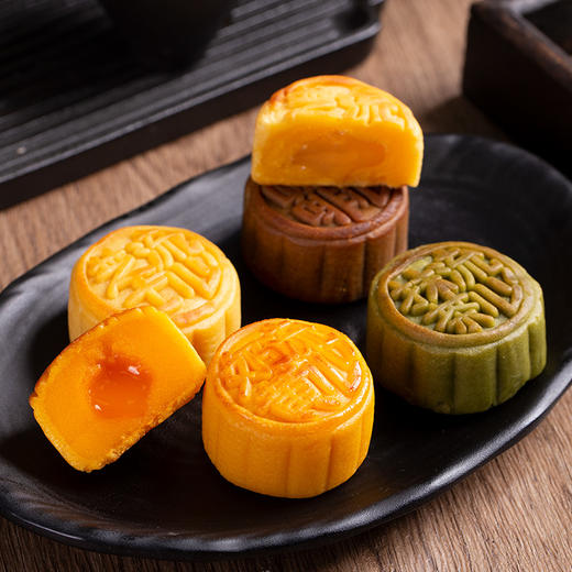 香港九龙半岛四式流心月饼8个礼盒装港式糕点中秋节送礼公司礼品 商品图3