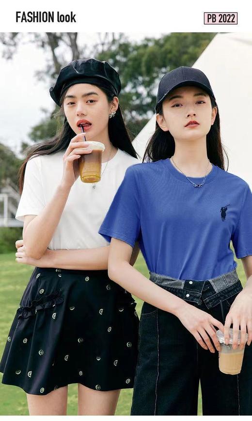 WHPOLOSPORTS男女同款情侣款夏季新款运动休闲T恤【专柜同款】【建议拍大一码纯棉产品尺码偏小】 商品图1