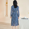 剩S 米思阳新款优雅气质碎花连衣裙压褶收腰垂感大摆裙2446 商品缩略图3