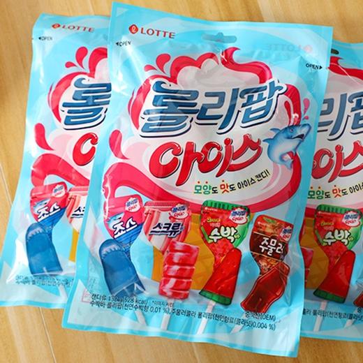 韩国进口lotte乐天洛丽波棒棒糖冰淇淋儿童水果可乐味西瓜糖果 商品图2