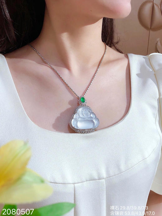 2080507，玻璃佛公吊坠。具体价格微信咨询 商品图4