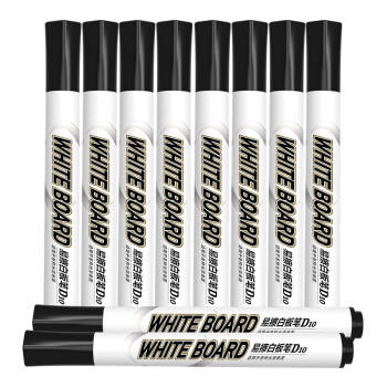 晨光可擦白板笔 办公文具 办公会议 教学易擦可擦 顺滑耐磨白板笔 黑色10支/盒 AWMY2202 商品图6