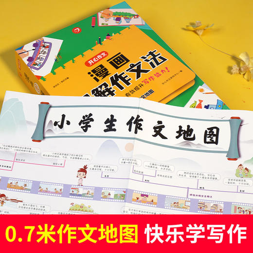 漫画图解作文法（全5册） 赠 送作文地图  6岁+ 5大常考主题800余幅漫画图解60个+提分方法  提升写作能力 商品图5