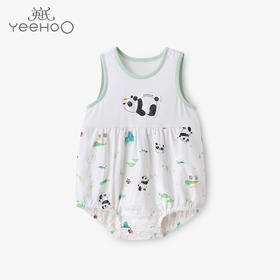 英氏-内衣类（夏）F2嬉竹背心裆蛤英氏白66CM