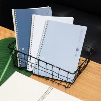 得力(deli)4本B5/60张绅调系列学生螺旋本线圈本 学生记事本日记本笔记本子文具 LB560-4 商品图0