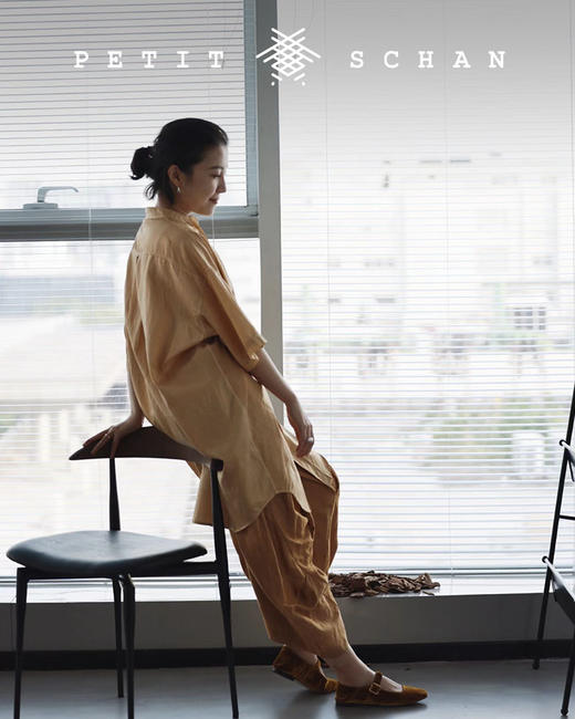 PETIT SCHAN小闪 CLO#043 Crab Pincer螃蟹腿儿 意大利汉麻混纺面料立体解构阔腿裤 商品图2