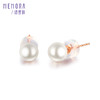 爆品珍珠耳钉 玫瑰色18K金淡水珍珠耳饰简约耳环MEMORA诗普琳ZE204701（线上专供） 商品缩略图4