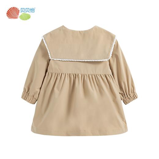 贝贝怡儿童春秋防风外套女童休闲娃娃领风衣223S3045
 商品图5