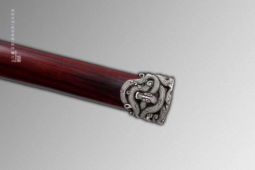 三希堂  绝影系列  银地陨铁櫑具剑  未开刃 商品图8