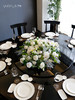酒店餐桌花饭店餐厅包厢大圆桌中间转盘摆花高端仿真花装饰花摆设 商品缩略图3