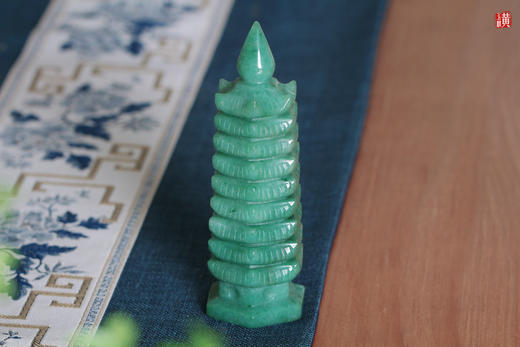 天然东陵玉文昌塔摆件 商品图3