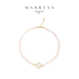Manreya玛芮雅「以爱之名-爱若星河」淡水AK珍珠法式项链