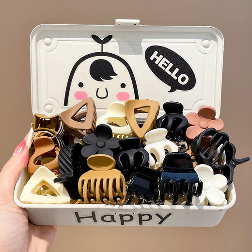 【10-20个 】夏天隐形高马尾固定神器抓夹女小号鲨鱼夹发夹后脑勺头饰发卡爪夹 商品图0