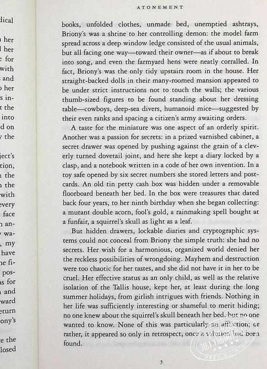 赎罪 英文原版小说英文版 Atonement 英文原版书 英文文学 Ian McEwan 英文小说 商品图6