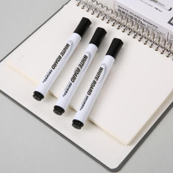 晨光可擦白板笔 办公文具 办公会议 教学易擦可擦 顺滑耐磨白板笔 黑色10支/盒 AWMY2202 商品图5