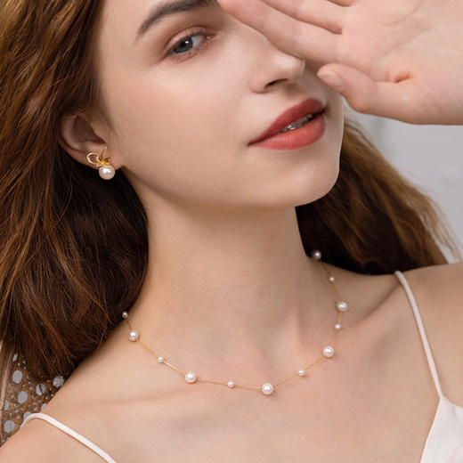 Manreya玛芮雅「以爱之名-满天星」18K金淡水AK珍珠项链 商品图3