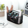 得力（deli）多功能九格组合笔筒  金属网办公桌面收纳盒  办公用品 黑色8902 商品缩略图3