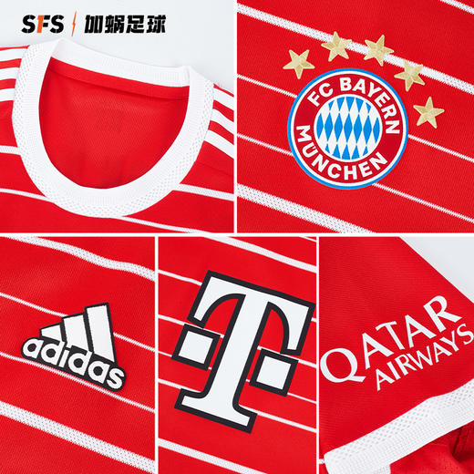 【连球员印号】SFS阿迪达斯Adidas  22-23拜仁慕尼黑主场球员版球衣短袖HT4825 商品图3