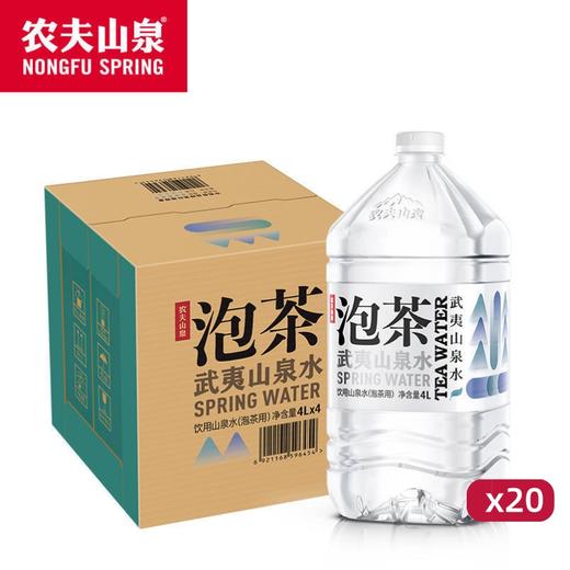 农夫山泉武夷山泡茶山泉水4L*4（20箱） 商品图0