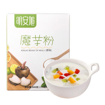 明安旭 纯化魔芋粉500g（12.5g*40）饱腹代餐粉50大卡营养早晚餐食品低 商品图2