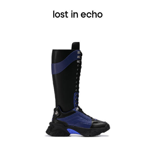 【下架】lost in echoPlayer系列超轻厚底拉链牛津老爹中筒靴烟筒靴小腿靴 商品图1