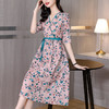 碎花连衣裙女夏季新款气质收腰v领小个子 DL6969 商品缩略图3