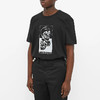ALEXANDER MCQUEEN 亚历山大麦昆 男士棉质双骷髅徽标圆领短袖T恤 黑色 704987 QTZ08 0901 商品缩略图1