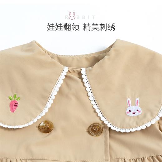 贝贝怡儿童春秋防风外套女童休闲娃娃领风衣223S3045
 商品图6