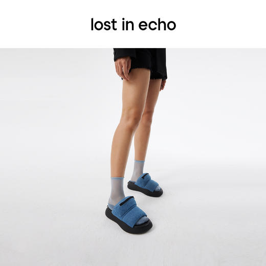 lost in echo 设计师品牌口袋收纳个性填充感一脚蹬外穿沙发拖 商品图3