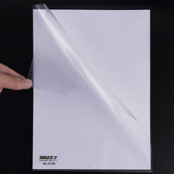 天章(TANGO)30个A4透明文件套L型文件夹单片两页式办公收纳文件袋发票袋加厚防水防尘二页式资料袋档案夹 商品图6