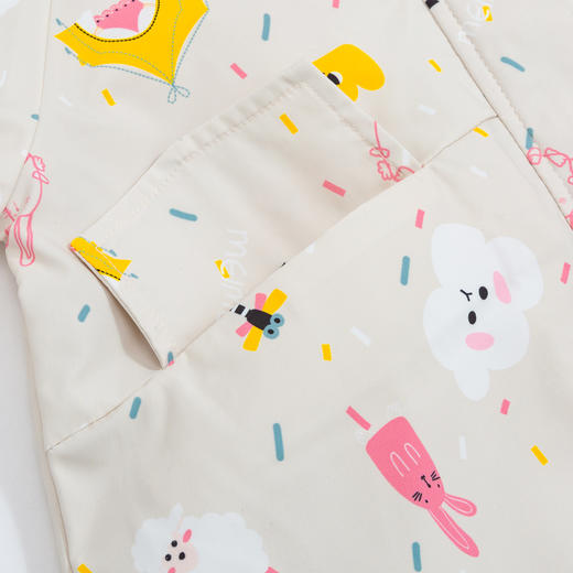 贝贝怡儿童摇粒绒秋冬外套女童可爱二合一防风外衣新款上衣 商品图10