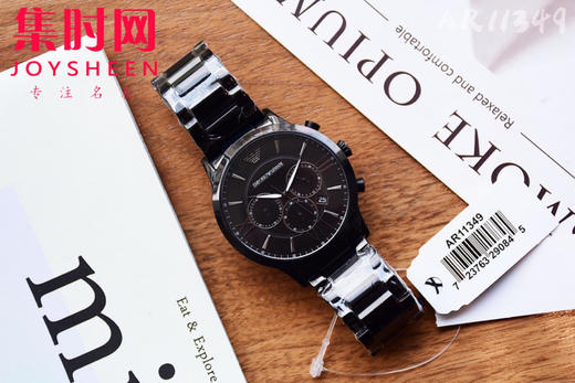 原单阿玛尼ARMANI AR11349
表壳：不锈钢
表镜：矿物质玻璃
表带：不锈钢
表盘尺寸：43*12mm 商品图0