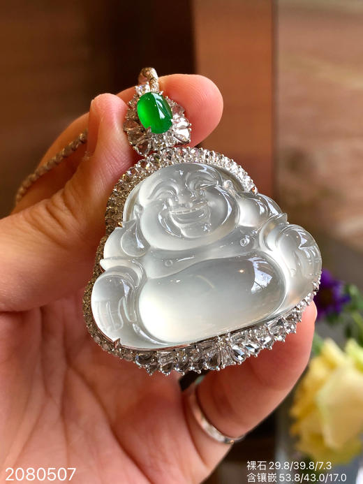 2080507，玻璃佛公吊坠。具体价格微信咨询 商品图1