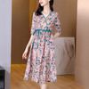 碎花连衣裙女夏季新款气质收腰v领小个子 DL6969 商品缩略图0