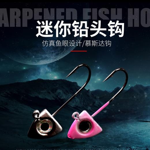 慕斯达三角迷你鱼头铅头钩 商品图0