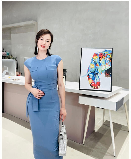 颈袖添香-连衣裙 “书卷气”高知优雅 文艺 J9283682 商品图5