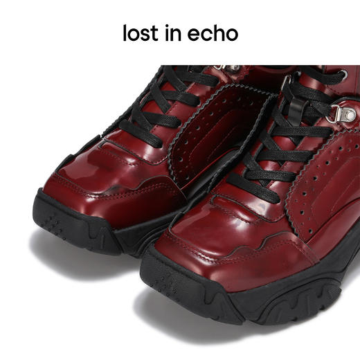 【下架】lost in echoPlayer系列超轻厚底拉链牛津老爹中筒靴烟筒靴小腿靴 商品图4