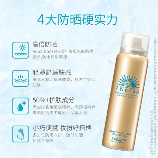 Z【预售】资生堂安耐晒面部身体防紫外线男女隔离小金瓶60ml/防晒喷雾 商品图1