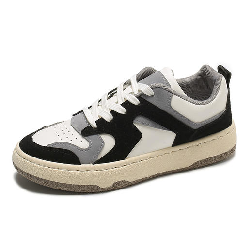 「可盐可甜！种草新鞋履」德训小白鞋 女平底学生韩版板鞋女网红潮休闲鞋女 商品图4