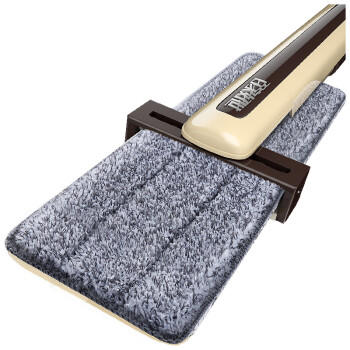 百家好世平板拖把替换拖布4片33cm免手洗懒人墩布头家用托布木地板平拖 商品图1