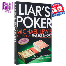 预售 【中商原版】英文原版 Liar's Poker 说谎者的扑克牌