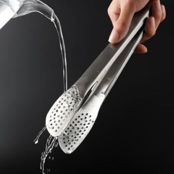 拜杰304不锈钢牛排夹子多功能食品夹烧烤夹厨房面包食物夹烘焙工具 商品图2